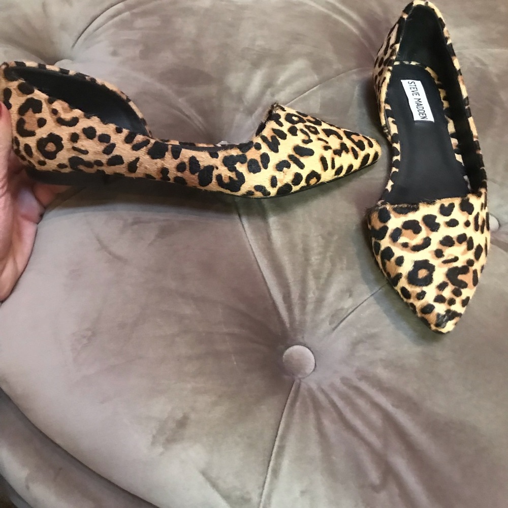 Steve Madden leopard flats 8.5